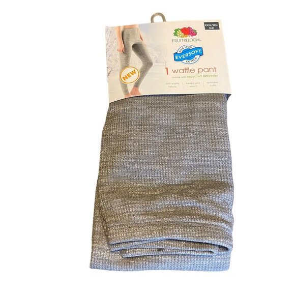Fruit of the Loom Other - Fruit‎ Of The Loom Women Waffle Knit Thermal Long John Pants Gray XXXL 3X 22 NEW